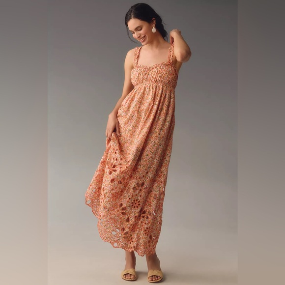 Anthropologie Dresses & Skirts - By Anthropologie Sweetheart Babydoll Maxi Dress